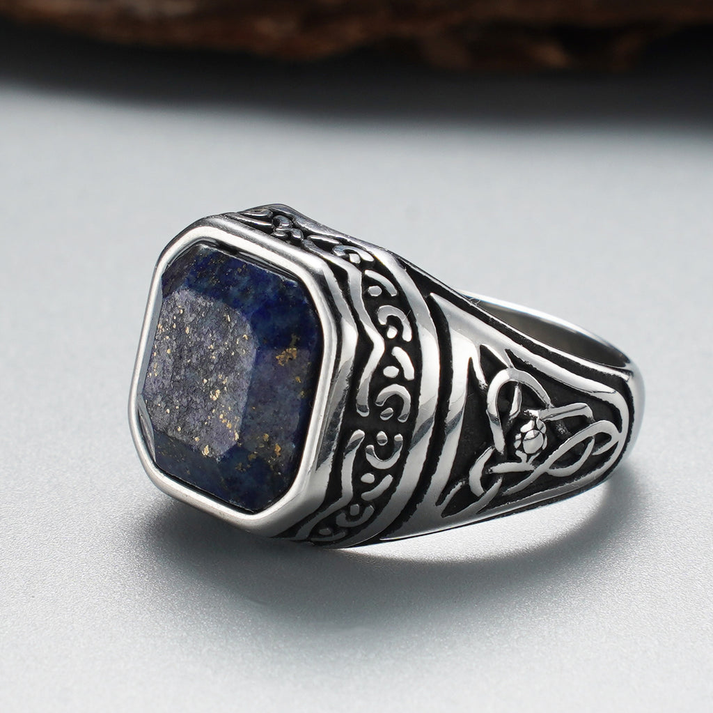 Men's stainless steel ring - detail view 2